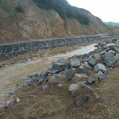 Cestas galvanizadas de Gabion 2m x 1m x cerca de fio tecida 1m River Protection do ferro