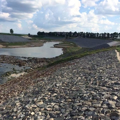 Cestas sextavadas de Galfan Gabion da anti oxidação 1mx1m para a parede de retenção do controlo de cheias