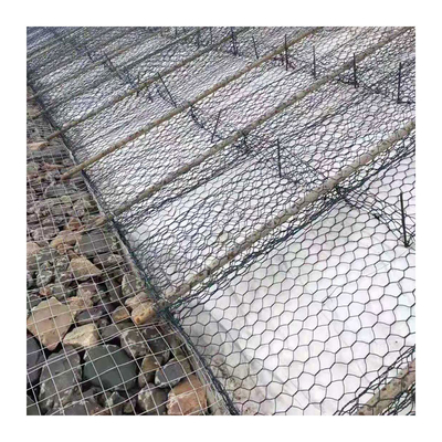 gaiola sextavada da pedra da parede de retenção da cesta de 2mx1mx1m Gabion