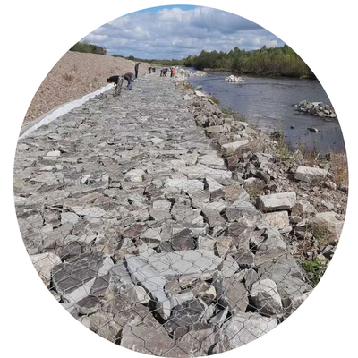 Baixo quente sextavado da pedra da rede de arame 2x1x1 Gabion do ferro galvanizado