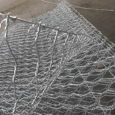 Quente enchido rocha sextavado das cestas de Gabion mergulhado galvanizou