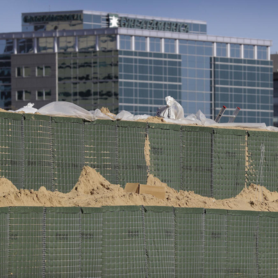 A areia galvanizada encheu a barreira do exército para o soldado Protection Retaining Wall