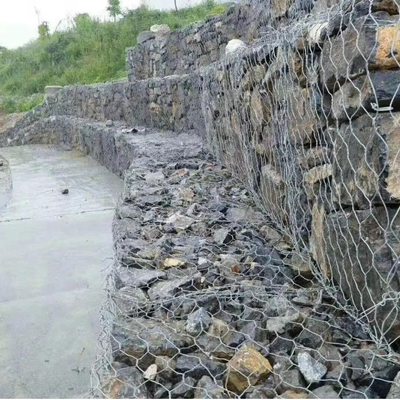 2.5mm 2x1x1 soldou a malha galvanizada mergulhada quente da proteção das cestas de Gabion