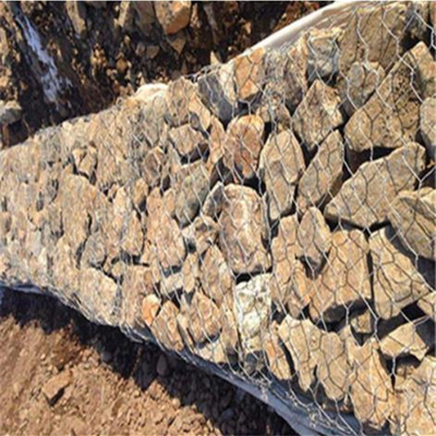 cesta da rocha da cesta do gabion de 8cm x de 10cm Mesh Spacing Galvanized/PVC Gabion