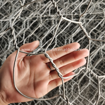 Parede de retenção revestida Pvc das cestas de Gabion do metal
