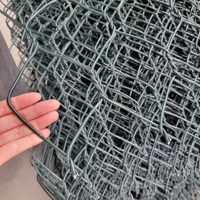 Cestas de gabião de pvc 4x1x1 metros malha de arame galvanizado pesado