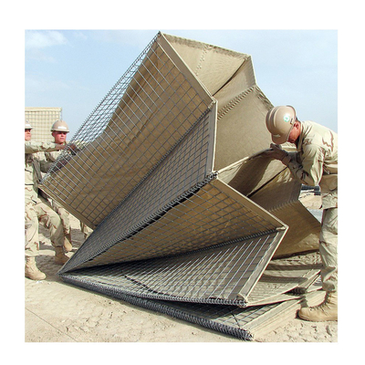 Barreiras defensivas militares 300GSM de Gabion da barreira da forma do quadrado do GV em Gana