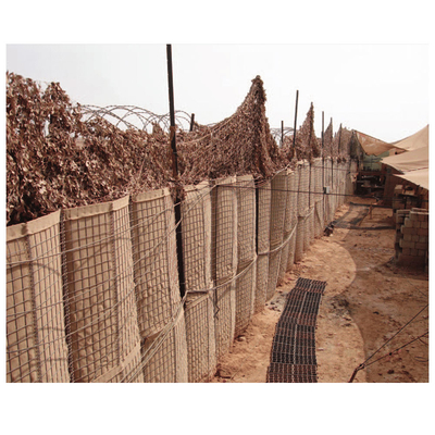 ponto de observação de Mesh Military Hesco Barriers For do fio de 7.62*7.62cm