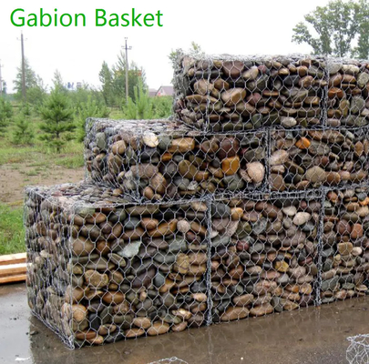 Fio Mesh Retaining Wall Gabion Wall da anticorrosão para a proteção de inundação 2 x 1 x 0.5M