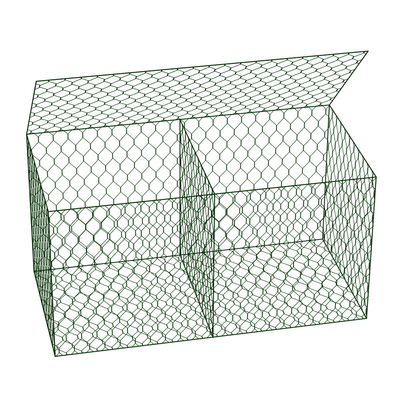 gaiolas da parede de Mesh Gabion Box Square Meter Gabion do fio do ferro de 2.0-4.00mm
