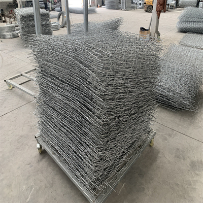 Baixas paredes de retenção da cesta do fio 2.0mm-4.0mm Gabion do ferro do carbono antiferrugem