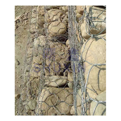 2*1*1m tecem o Pvc revestiu Gabion Gabion galvanizado caixa Mesh High Strength