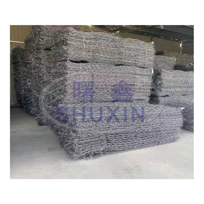 Teça a parede Q195 Q235 de Mesh  Gabion Box Retaining do fio do ferro