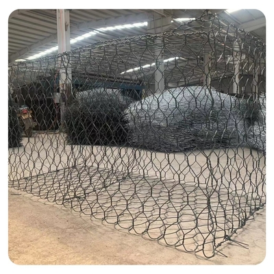 cerca galvanizada 2.7mm Baskets Double Twist de Gabion do fio