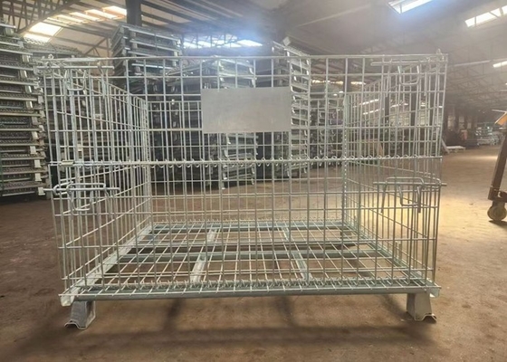 Fio Mesh Container Hot Dipped Galvanized do armazenamento 50*50 do armazém