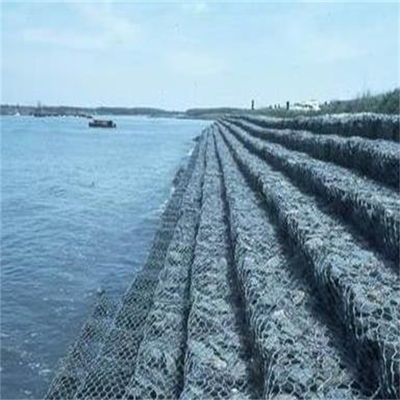 Galfan Wire 2.7mm Gabions de metal Cage construção de cesto preto acabamento
