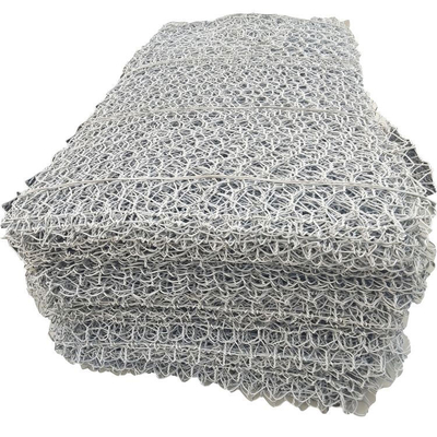 Tecido 3,0 mm Gabion Cage Parede de retenção 80 mm X 100 mm Tamanho de malha