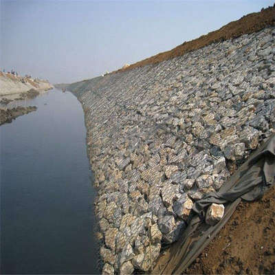 5mm Controle de Erosão Gabion Baskets 2mx1mx1m Resistência à Corrosão