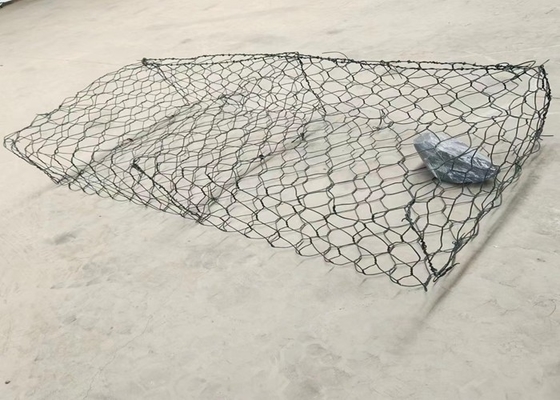 2m revestimento de zinco Gi Gabion caixa 7x9cm buraco de malha