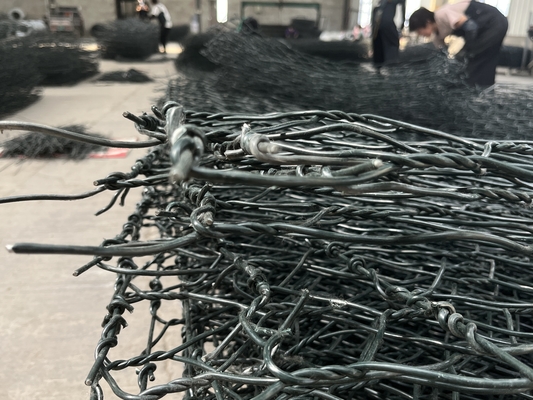 2m x 1m x 1m Caixa de gabião para construção de parede de pedra