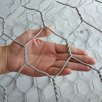 4 mm Hexágono 2m comprimento Galfan Gabion cestas gaiolas proteção contra marés colchões