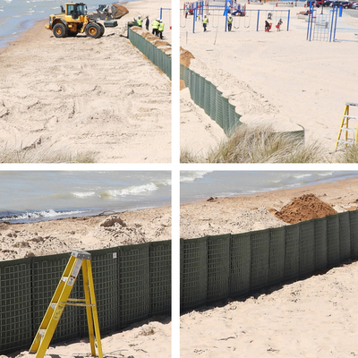 Barreira de Defesa Galvanizada Pesada de 2,74 m de altura Mil 19