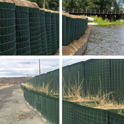 Barreira Militar Galvanizada Rede Soldada Gabion Mil7 Mil8 Mil10