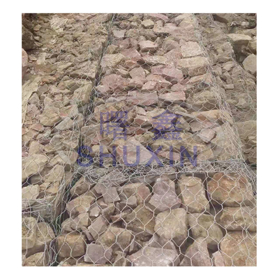 Caixas de gavião galvanizadas hexagonais, gaiola 3*1*1m, para protecção dos rios