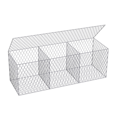 Recheio de pedra 4*1*1m Caixa de gabião revestida de PVC Galvanizado