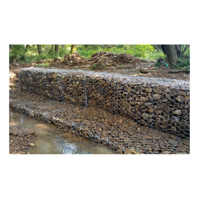 Anping Grátis Galvanizado 4*1*1 M Cesto de Pedra de Gavião Verde Cesto Para Proteção de Solo e Rochas