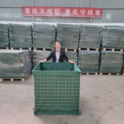 Preço da barreira de explosão de parede de explosão de barreira defensiva de baluarte de parede de areia anticorrosão chinesa, parede à prova de explosão galvanizada de segurança de alta resistência