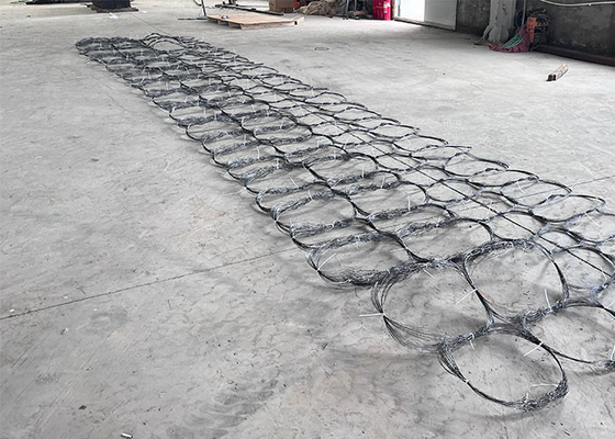 Barreira de tanque de baixa visibilidade Estrutura de impedimento galvanizada para tanques