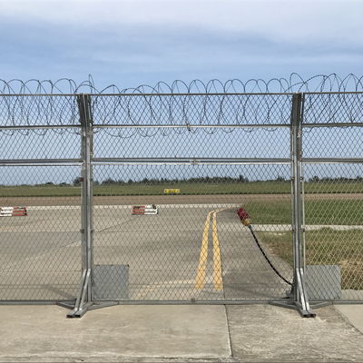 90cm CBT-65 Concertina aço inoxidável Razor Barbed Wire para vedação de proteção do aeroporto