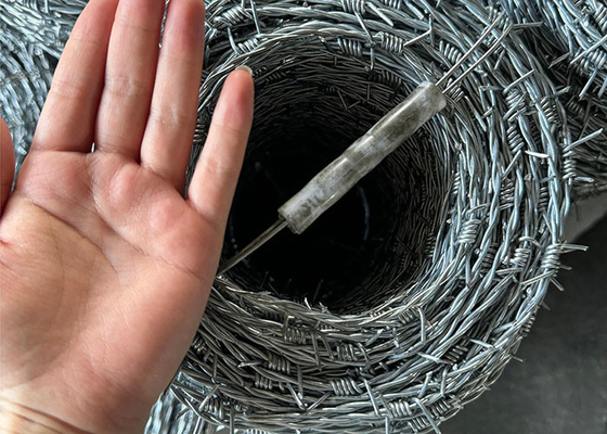 Caldeado galvanizado de segurança de arame farpado de corda de espinhos