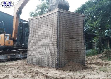 A barreira/malha defensivas galvanizadas do aço HESCO galvanizou a caixa de Gabion