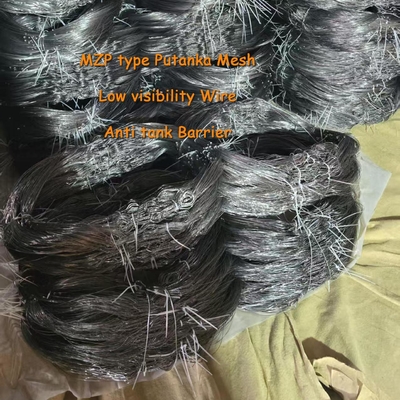 Redes anti-tanque Putanka de malha de arame entrelaçado para obstáculos de baixa visibilidade MZP com arame de aço de 0,5-0,9 mm