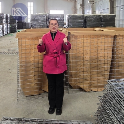 Mil 1 Hesco Barreira 1,37m x 1,06m x 10m Proteção contra inundações de aço galvanizado