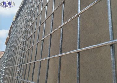 barreira defensiva da caixa de Gabion das forças armadas de 5mm para o material do fio de aço de exercício militar