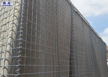 Certificação soldada Hesco militar feita sob encomenda do ISO da rede de arame 5mm da caixa de Gabion