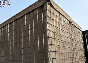 Certificação bege do CE do geotêxtil da areia das barreiras defensivas militares de Hesco da caixa de Gabion