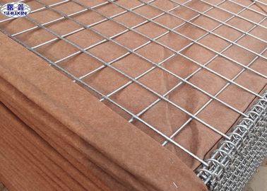 A caixa militar de Brown Gabion, barreira de Hesco galvanizou a proteção eficaz da caixa de Gabion