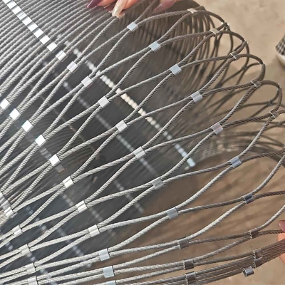 Rede de corda de aço inoxidável de defesa Anti-drone Netting Tratamento antirruído