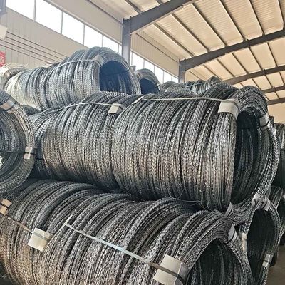Perímetro tático da segurança do arame farpado da lâmina de aço inoxidável
