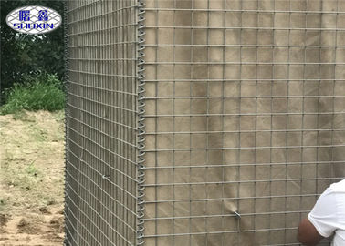 Parede à prova de explosões das cestas de SX 4 Gabion para o treinamento de exército galvanizado