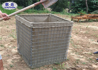 Galfan soldou as barreiras defensivas SX 5 de HESCO com o pano resistente do geotêxtil