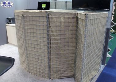 A areia resistente encheu gaiolas enchidas rocha de Gabion das barreiras para forças armadas
