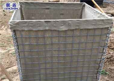 As barreiras defensivas de Fileld HESCO da areia SX9/geotêxtil alinharam barreiras militares de Gabion