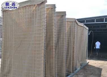 Barreiras defensivas resistentes SX das forças armadas HESCO - 10/galvanizaram a caixa de Gabion