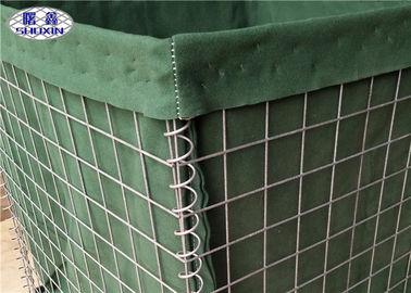 Barreiras militares soldadas galvanizadas do defensivo HESCO com serviço do OEM de pano do geotêxtil