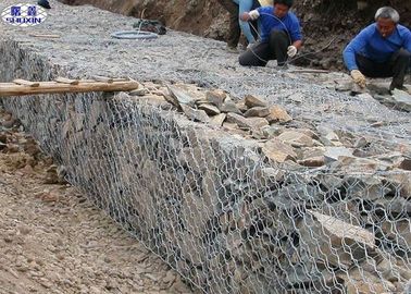 Gaiolas da parede de 60*80 Gabion/estilo sextavado de pedra das paredes de retenção gaiola do fio
